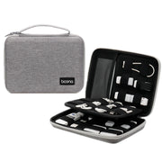 Baona BN-F018 Multifunctional Double Layer EVA Hard Shell U Disk Data Cable Storage Bag(Black)