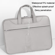 Baona BN-Q006 PU Leather Full Opening Laptop Handbag For 14 inches(Sky Blue)