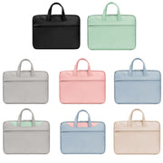 Baona BN-Q006 PU Leather Full Opening Laptop Handbag For 13/13.3 inches(Sky Blue)