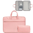 Baona BN-Q006 PU Leather Full Opening Laptop Handbag For 14 inches(Pink+Power Bag) - 15 inch by Baona | Online Shopping South Africa | PMC TechLife | Buy Now Pay Later Mobicred