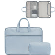 Baona BN-Q006 PU Leather Full Opening Laptop Handbag For 14 inches(Sky Blue+Power Bag) - 15 inch by Baona | Online Shopping South Africa | PMC TechLife | Buy Now Pay Later Mobicred