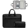 Baona BN-Q006 PU Leather Full Opening Laptop Handbag For 14 inches(Black+Power Bag) - free shipping - PMC TechLife - Order now!