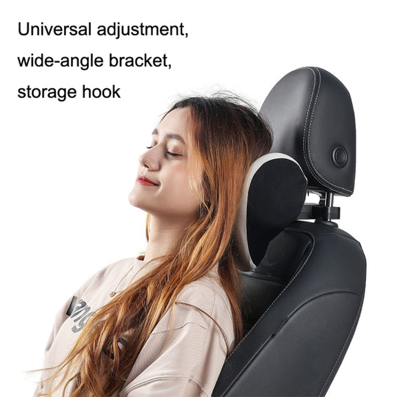 A09 Car Seat Headrest Memory Foam Comfortable Neck Pillow, Style: With Stand  (Orange)