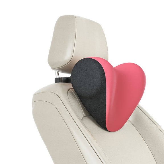 A09 Car Seat Headrest Memory Foam Comfortable Neck Pillow, Style: Without Stand (Pink)