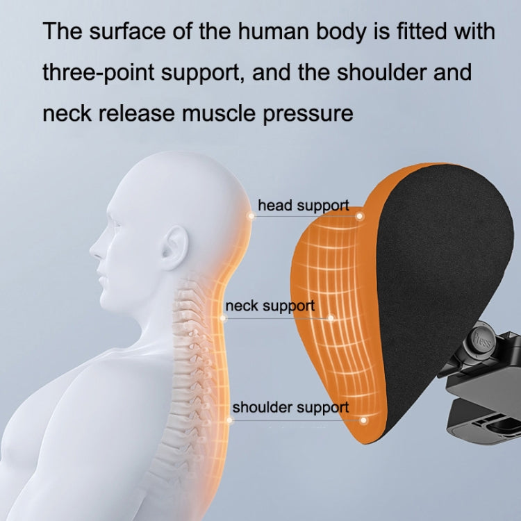 A09 Car Seat Headrest Memory Foam Comfortable Neck Pillow, Style: Without Stand (Blue)