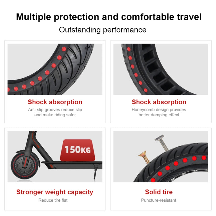 8.5 inch Color Dot Honeycomb Tire for Xiaomi Mijia M365/M365 Pro/1S(Yellow)