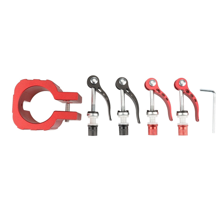 Folding Clamp For ZERO 8X 10X 11X SPEEDUAL Dualtron DT3 Thunder Electric Scooter With Pad Red