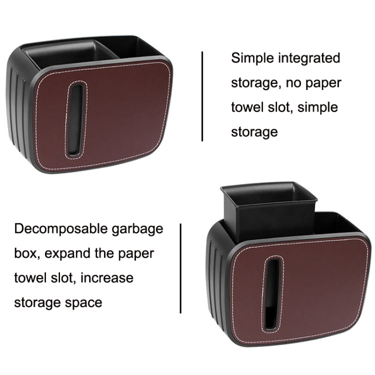 Car Drain Tissue Box Umbrella Storage Pocket Bag Storage Box Car Trash Can(Back)