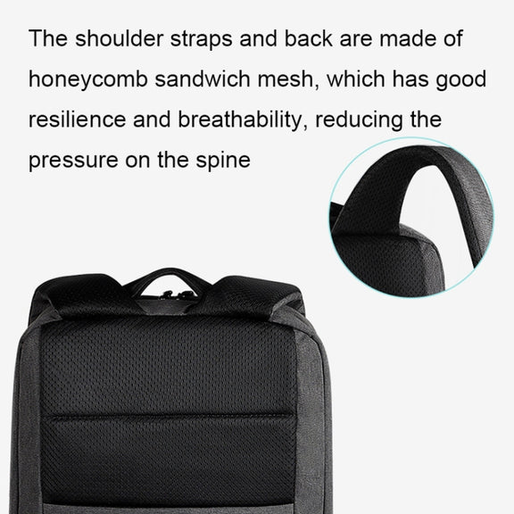 SJ08 Business Large Capacity Laptop Bag(Deep Space Gray)