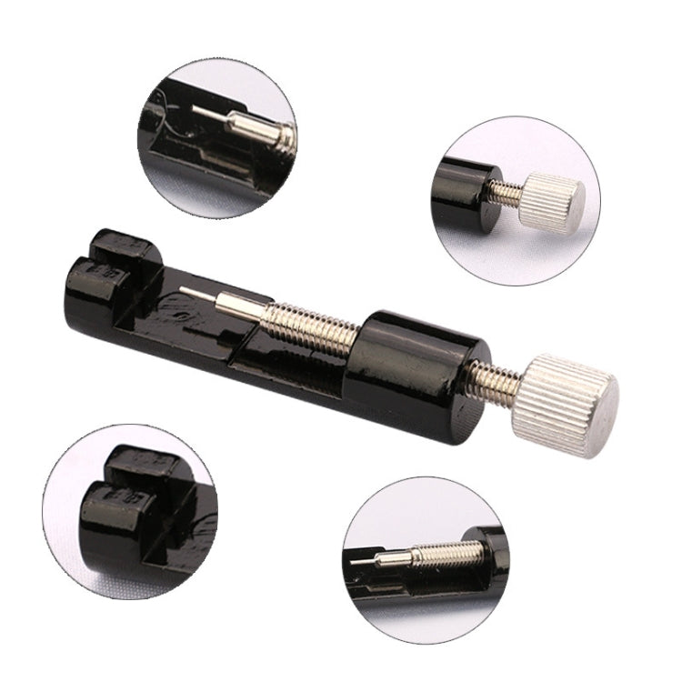 Adjustable Watch Strip Removal Metal Strap Bracelet Link Pin Repair Tool(Black)