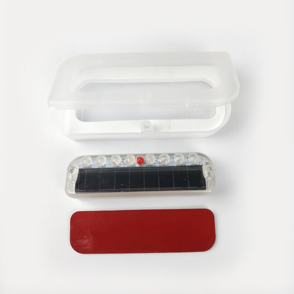 LED Solar Decorative Night Vibration Lighting Warning strobe Lamp(Red)