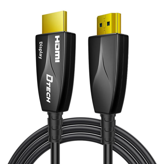 DTECH HDMI 2.0 Version Fiber Optical Line 4K 60Hz Large Screen TV Engineering Wiring, Length: 2m