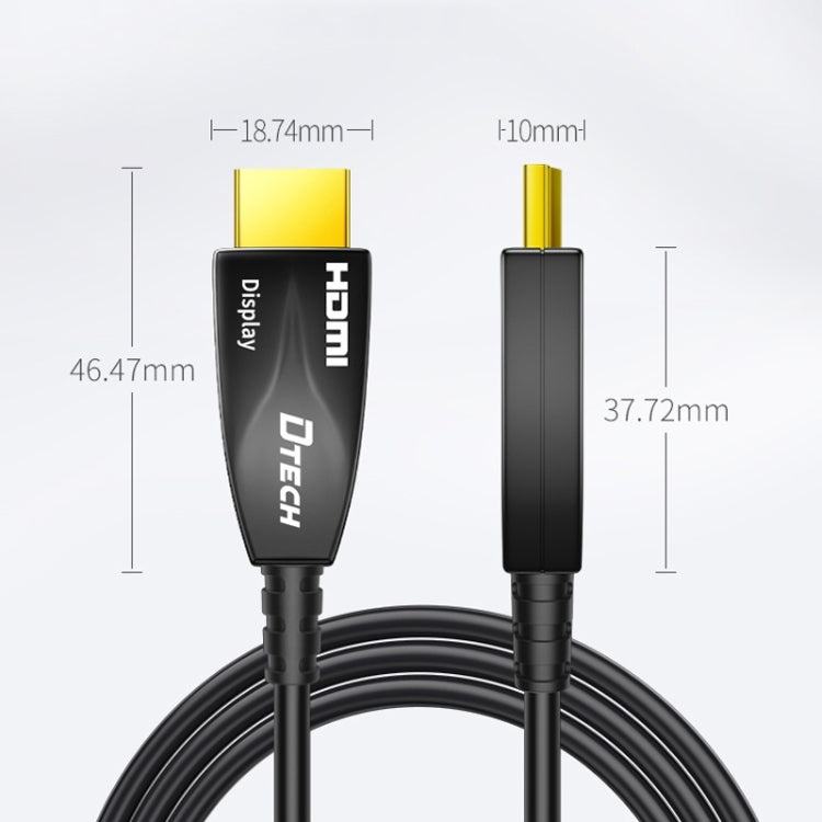 DTECH HDMI 2.0 Version Fiber Optical Line 4K 60Hz Large Screen TV Engineering Wiring, Length: 2m