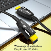 DTECH HDMI 2.0 Version Fiber Optical Line 4K 60Hz Large Screen TV Engineering Wiring, Length: 40m