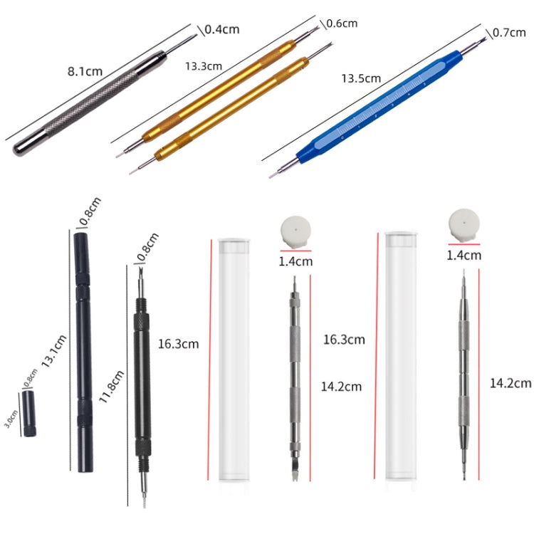 10pairs Watch Repair Tool Ear Batch Replacement Watch Strap Tool Silver
