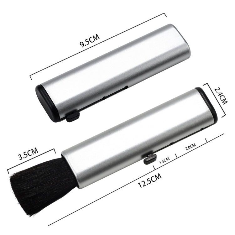 10 PCS Car Air Conditioner Air Outlet Telescopic Cleaning Brush, Color: Black
