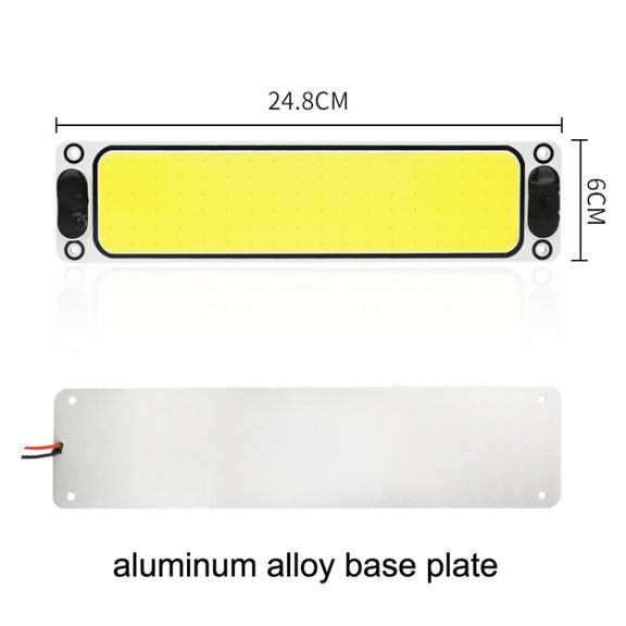 2PCS Car Cab LED Reading Light COB Truck Interior Light Dome Lamp(White Light)