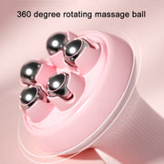 Inner Leg Exercise Muscle Relaxation Abdominal Shaping Roller Massager, Color: Pink Magnetic Ball Box