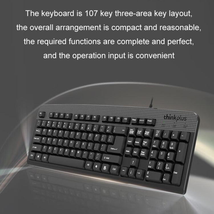 Lenovo Thinkplus USB Wired Office Keyboard And Mouse Set(KM130 Pro)