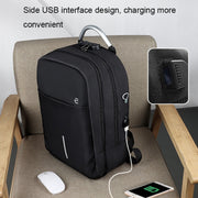 SJ16 Laptop Anti-Theft Backpack, Size: 13 inch-15.6 inch(Mysterious Black)