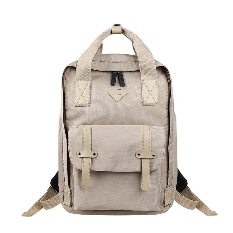 SJ05 Multifunctional Water-resistant Laptop Bag, Size: 13 inch-15.6 inch(Khaki)