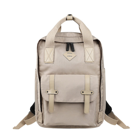 SJ05 Multifunctional Water-resistant Laptop Bag, Size: 13 inch-15.6 inch(Khaki)