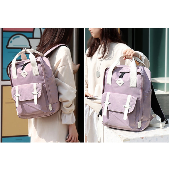 SJ05 Multifunctional Water-resistant Laptop Bag, Size: 13 inch-15.6 inch(Light Purple)