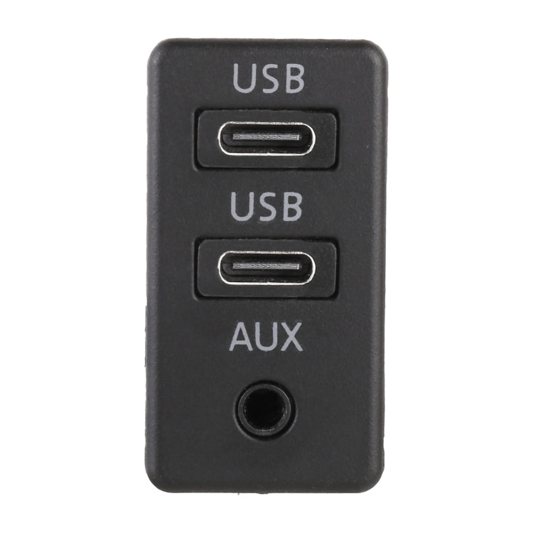 Car Universal Modification Dual Type-C+AUX Charging Interface Seat