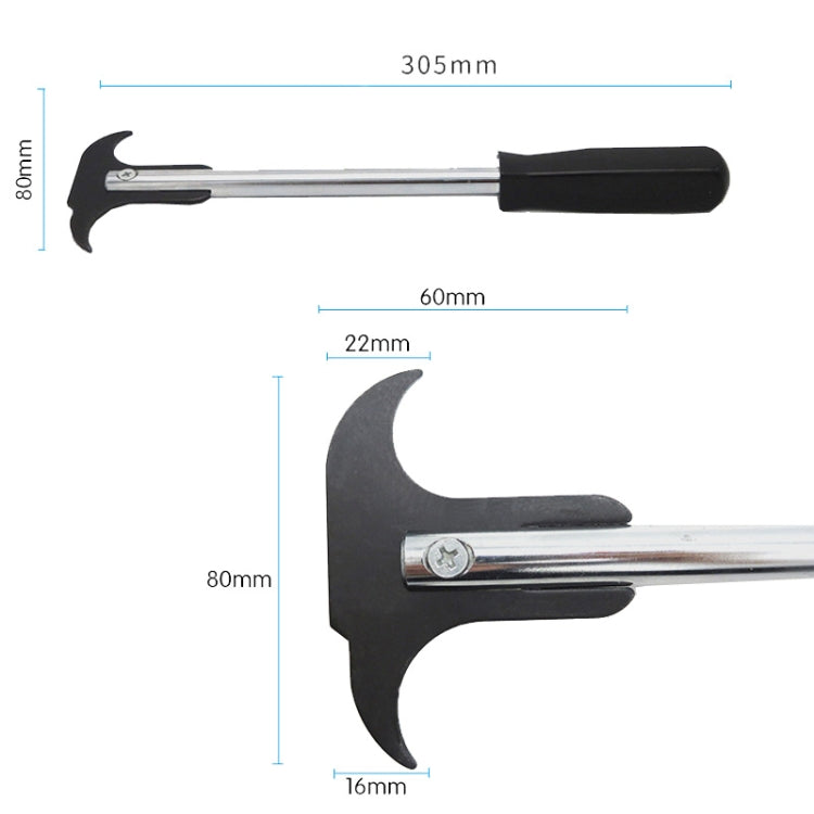 2 PCS Oil Seal Disassembly Tool Double Head Oil Seal Wrench Puller(Red Handle)