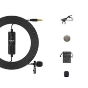 SYNCO S8 Lavalier Live Wired Microphone, Spec: Black