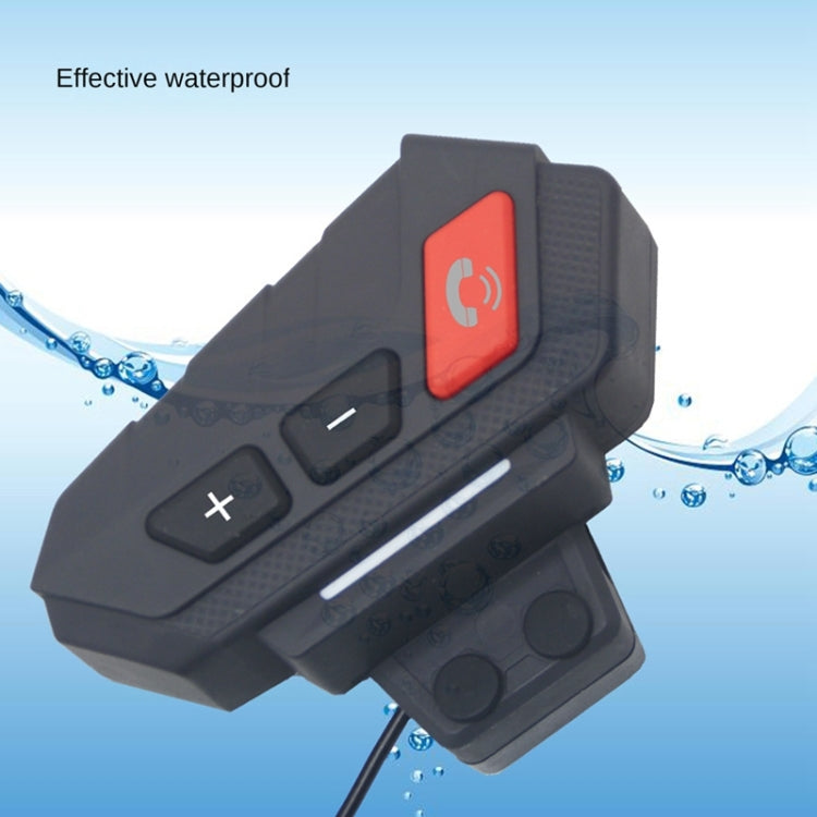 S21 Riding Helmet Bluetooth Intercom Headset, Specification: With USB Cable(Black)