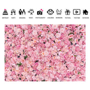 2.1m X 1.5m Pink Rose Wall Background Festive Party Photography Cloth