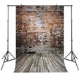 2.1m X 1.5m Brick Wall And Wooden Floor Photography Background - free shipping - PMC TechLife - Order now!