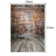 2.1m X 1.5m Brick Wall And Wooden Floor Photography Background