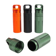 Aluminum Alloy Full Seal EDC Water-resistant Can Outdoor Survival Equipment(Black)