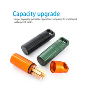 Aluminum Alloy Full Seal EDC Water-resistant Can Outdoor Survival Equipment(Black)
