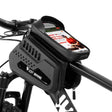 WEST BIKING Bicycle TPU Hard Shell Front Beam Bilateral Mobile Phone Bag(Black) - Bicycle Bags by WEST BIKING | Online Shopping South Africa | PMC TechLife | Buy Now Pay Later Mobicred