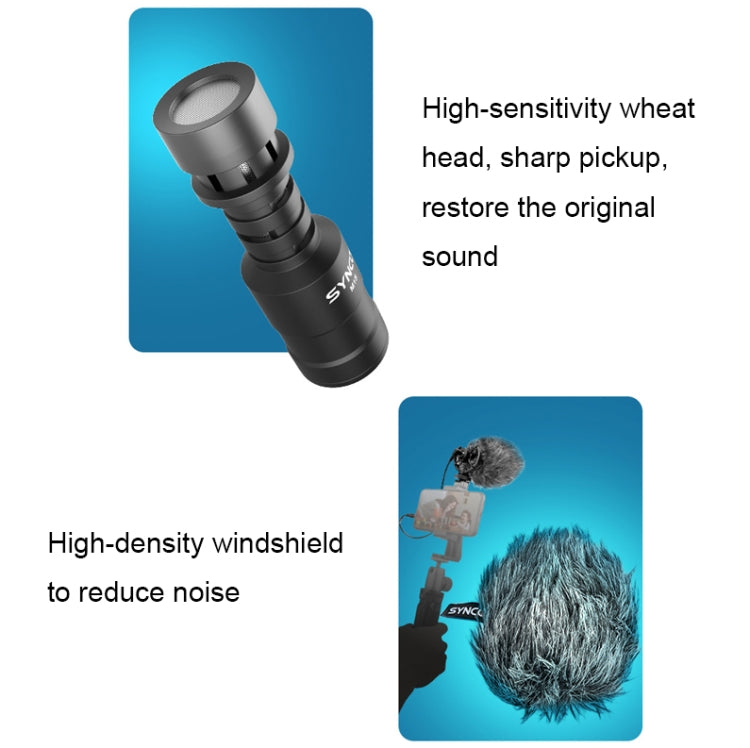 SYNCO Camera Phone Recording Microphone, Spec: MIC-M1S