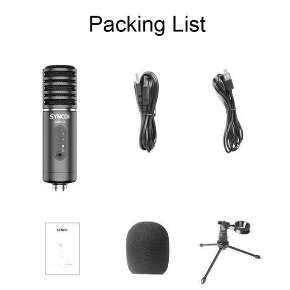 SYNCO V1 Live Large-diaphragm Radio Microphone(Black)