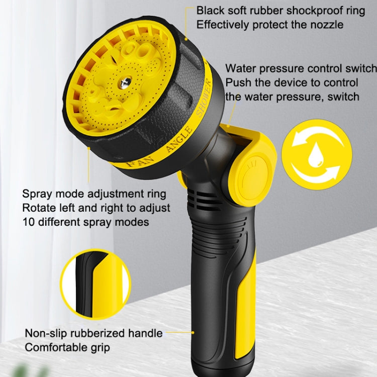 10 Functional Watering Sprinkler Head Household Water Pipe, Style: D6+4 Connector+5m 4-point Tube