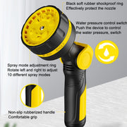 10 Functional Watering Sprinkler Head Household Water Pipe, Style: D6+4 Connector+5m 4-point Tube