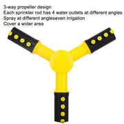 360 Degrees Rotating Watering Device, Style: With 4 PCS 6-point Connector and 10m 6-point Tube