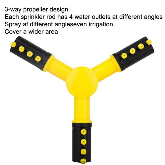 360 Degrees Rotating Watering Device, Style: With 4 PCS 6-point Connector and 10m 6-point Tube