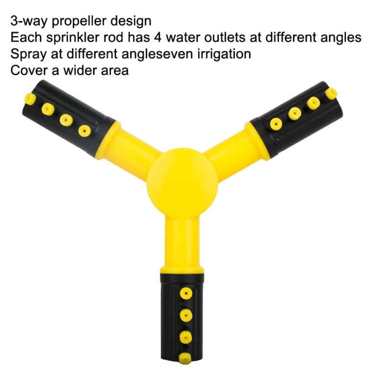 360 Degrees Rotating Watering Device, Style: With 4 PCS 6-point Connector and 10m 6-point Tube