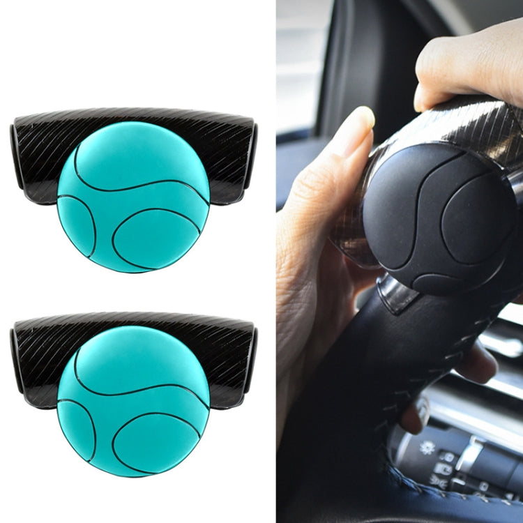 2PCS Automotive Silicone Bearing Steering Wheel Booster(Blue)