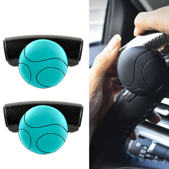 2PCS Automotive Silicone Bearing Steering Wheel Booster(Blue)