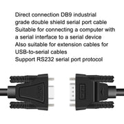 DTECH RS232 Serial Direct Line DB9 Extension Line Male to Female 5m
