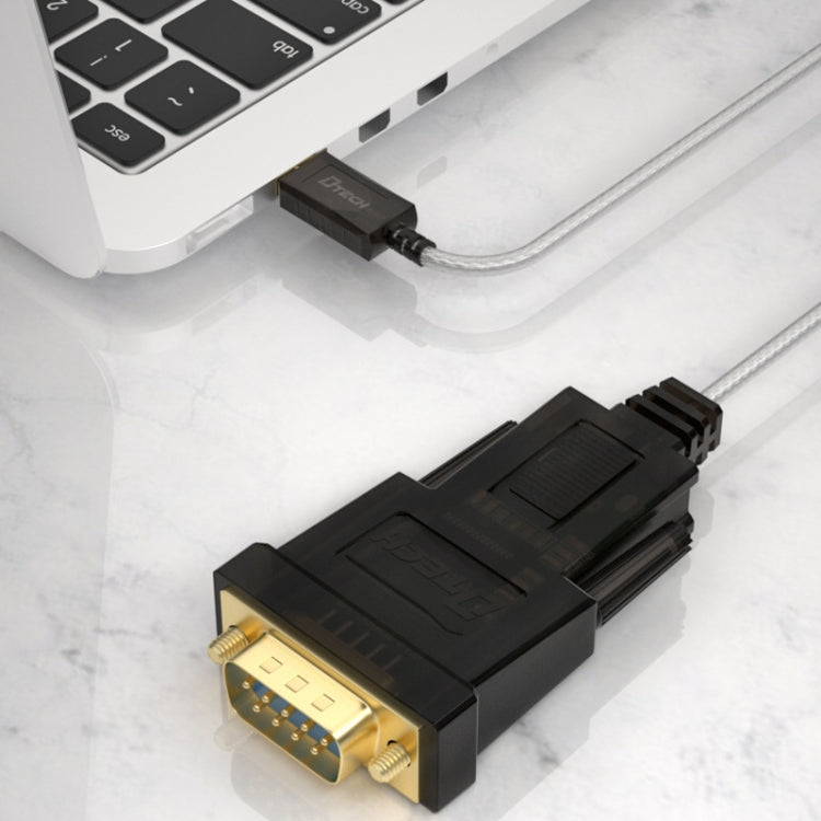 DTECH DT-5002F 1m USB To RS232 Serial Line DB9 Needle COM Port