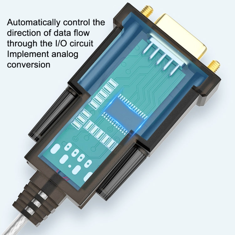DTECH DT-5002F 1m USB To RS232 Serial Line DB9 Needle COM Port