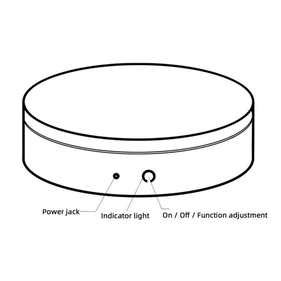 Electric Rotating Display Stand Electric Turntable , Specifications: Chinese Plug(Black)